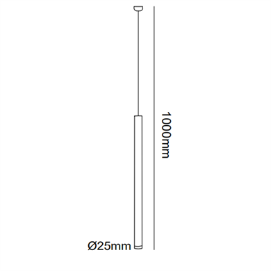 Led Sarkıt Avize Tekli Boru Model Monolux ML 83001