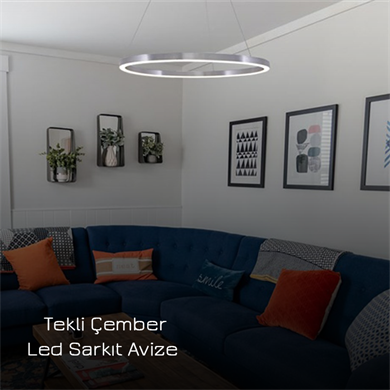 Led Sarkıt Avize Tekli Çember Monolux ML 30041A