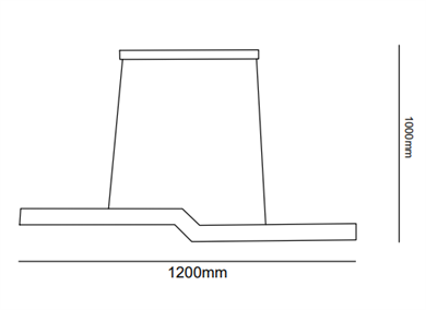 Led Sarkıt Avize Zikzak Lineer Monolux ML 61102