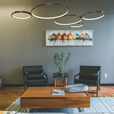 Led Sarkıt Avize 5li Çember Model monolux ML 30058