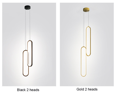 İkili Oval Sarkıt Led Avize Monolux ML 30074B