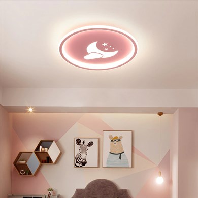 Monolux Ay Dede Model Led İç-Dış Aydınlatmalı Plafonyer 40 cm çap ML 54104B