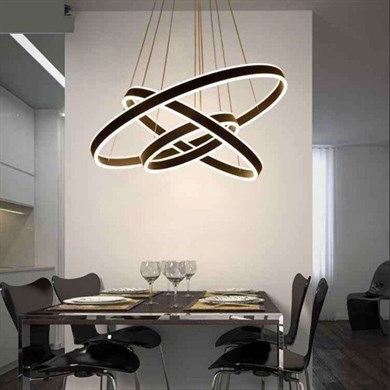 Led Sarkıt Avize Çift Yönlü 3lü Daire Model Monolux ML 61903