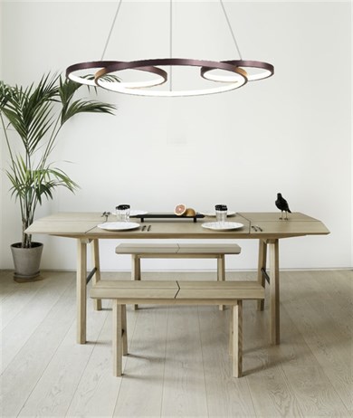 Led Sarkıt Avize 3lü Çember Model Monolux ML 30062