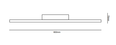Led Plafonyer Dikdörtgen Loft Tasarım Monolux ML 30065