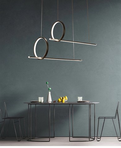 Led Sarkıt Avize Çemberli Kılıç Model Monolux ML 30066