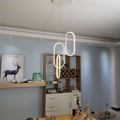 Monolux Dikey Oval Model Led Sarkıt Avize ML 30074