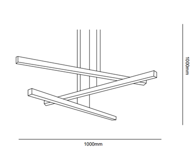 Monolux 3lü Lineer Led Sarkıt Avize ML 30303
