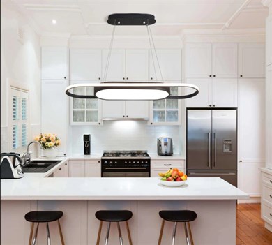 Led Sarkıt Avize Oval Şerit+Davul Model Monolux ML 34201