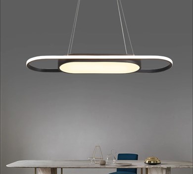 Led Sarkıt Avize Oval Şerit+Davul Model Monolux ML 34201