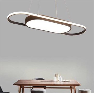 Led Sarkıt Avize Oval Şerit+Davul Model Monolux ML 34201