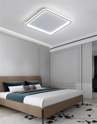 Monolux Lineer Kare Model Led İç-Dış Aydınlatmalı Plafonyer 40x40 cm ML 54100