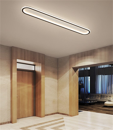 Led Plafonyer Uzun Elips İç-Dış Aydınlatmalı 40 Cm Monolux ML 54114