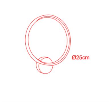 Yuvarlak Duvar Aplik ML 74127