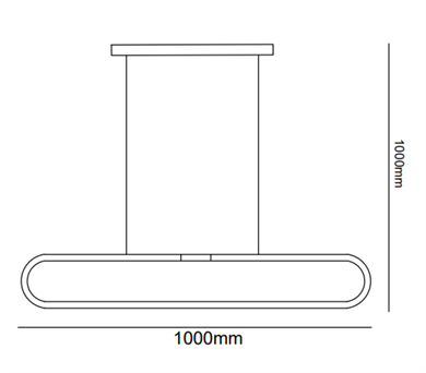 Led Sarkıt Avize Oval Slim Model Monolux ML 80013