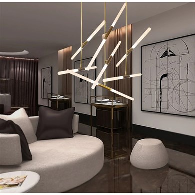 Led Sarkıt Avize 6lı Boru Model Monolux ML 83031