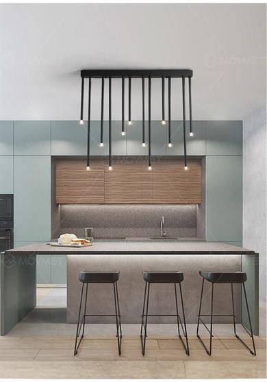 Led Sarkıt Avize Gold Boru Model Monolux ML 83080