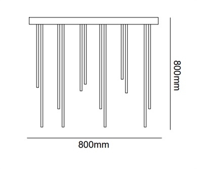 Led Sarkıt Avize Gold Boru Model Monolux ML 83080