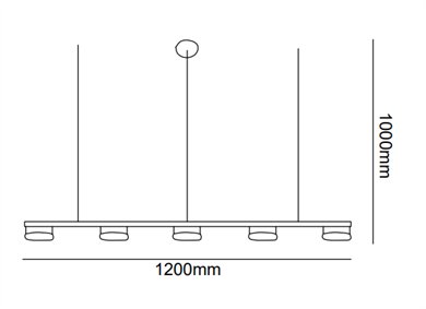 Led Sarkıt Avize Gold 5 Modüllü Monolux ML 84004