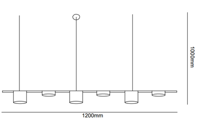 Led Sarkıt Avize 6 Modüllü Monolux ML 84005