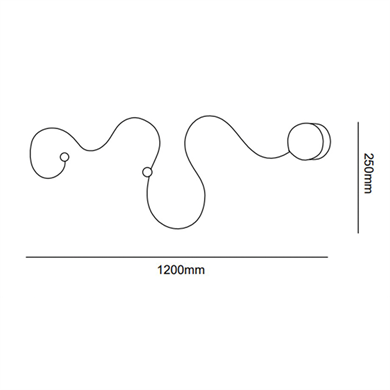 Modern Led Yılan Aplik Monolux ML 74158
