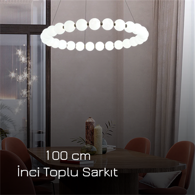 Monolux 100 cm İnci Toplu Sarkıt Avize ML 83503