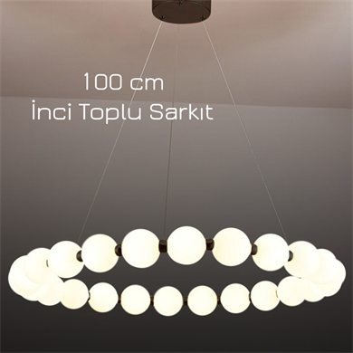 Monolux 100 cm İnci Toplu Sarkıt Avize ML 83503