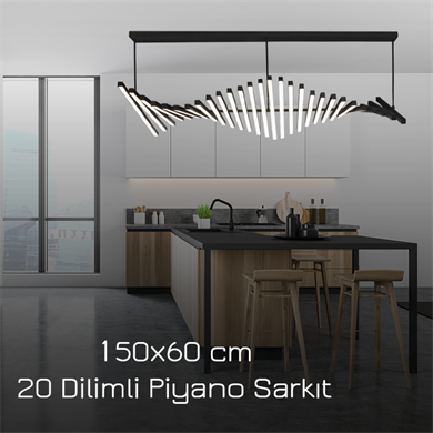 Monolux 20 Dilimli Piyano Sarkıt Avize ML 36004