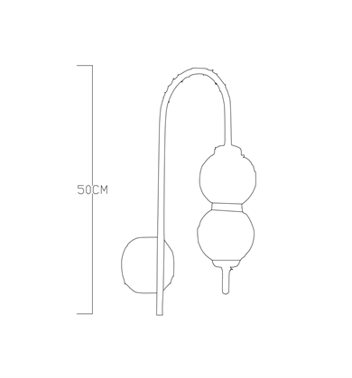 Monolux 2li Akrilik Küre Led Aplik ML 74160