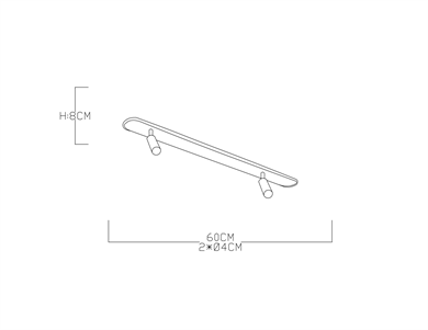 Monolux 2li İskandinav Model Plafonyer ML 31048