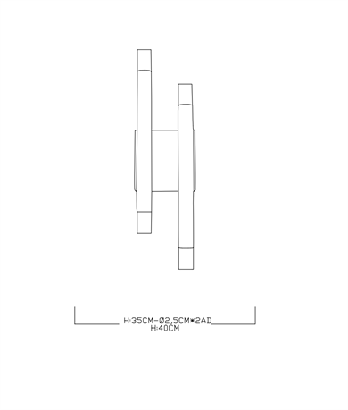 Monolux 2li Lineer Akrilik Led Aplik ML 74154