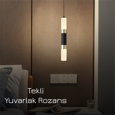 Monolux Pipelight Tekli Yuvarlak Rozans Boru Sarkıt ML-83110