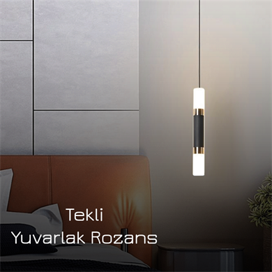 Monolux Pipelight Tekli Yuvarlak Rozans Boru Sarkıt ML-83110