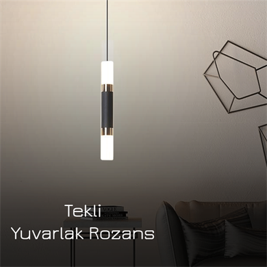 Monolux Pipelight Tekli Yuvarlak Rozans Boru Sarkıt ML-83110