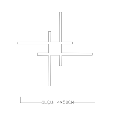 Monolux 4 Lineer Led Aplik ML 74155