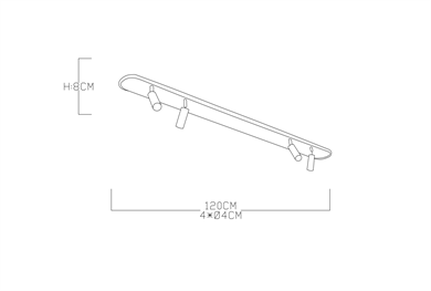 Monolux 4lü İskandinav Model Plafonyer ML 31051