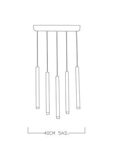Monolux 5li Boru Led Sarkıt ML 83001L