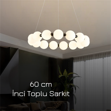 Monolux 60 cm İnci Toplu Sarkıt Avize ML 83501