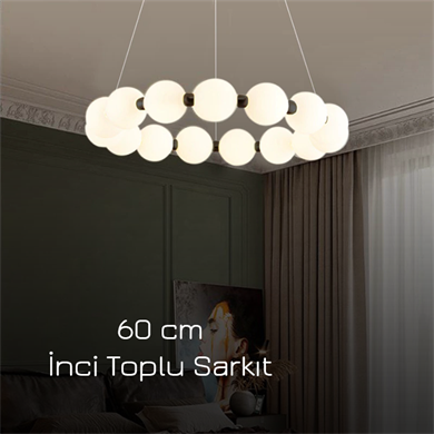 Monolux 60 cm İnci Toplu Sarkıt Avize ML 83501