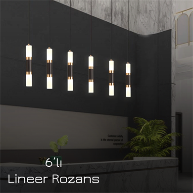 Monolux Pipelight 6lı Lineer Rozans Boru Sarkıt ML 83110-L6