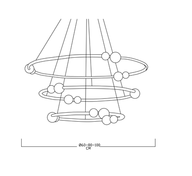Monolux Akrilik İnci Toplu Led Sarkıt ML 83603