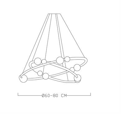 Monolux Akrilik İnci Toplu Led Sarkıt ML 83602
