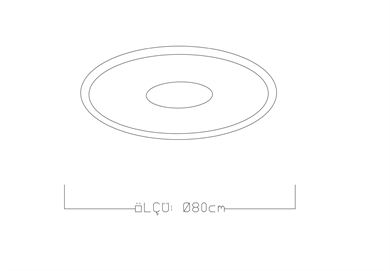 Monolux Çember Led Plafonyer ML 54106Y