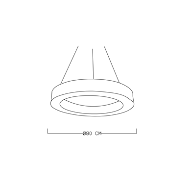Monolux Çember Led Sarkıt Avize ML 2014S-36-80
