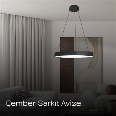 Monolux 40 cm Çember Sarkıt Avize ML 3014-30-40