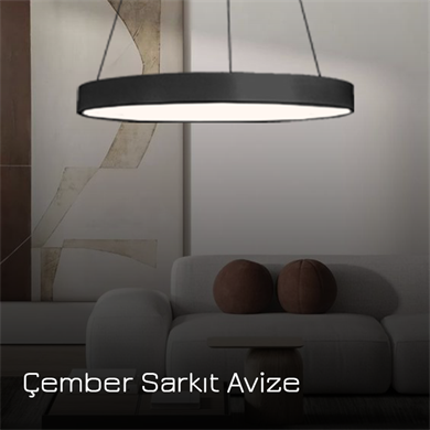 Monolux 40 cm Çember Sarkıt Avize ML 3014-30-40