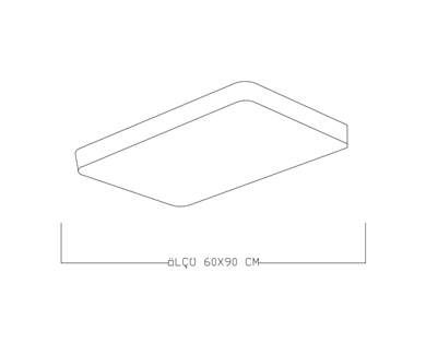 Monolux Dikdörtgen Model Led Plafonyer ML 54067