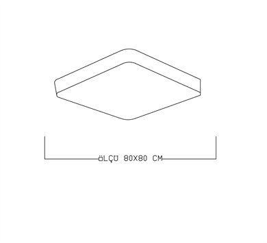 Monolux Dikdörtgen Model Led Plafonyer ML 54069