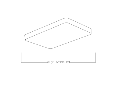 Monolux Dikdörtgen Model Led Plafonyer ML 54061
