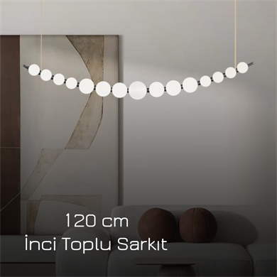 Monolux İnci Top Sarkıt Avize 120 CM ML 83521